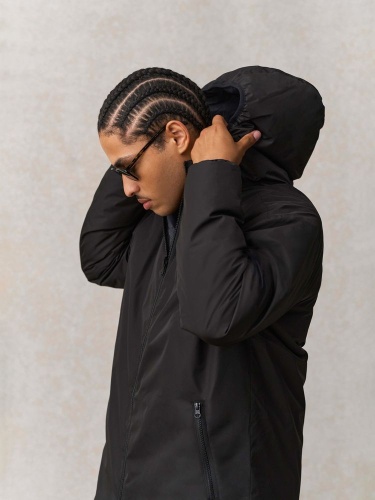 Куртка-парка унисекс Reverse, черная фото 5