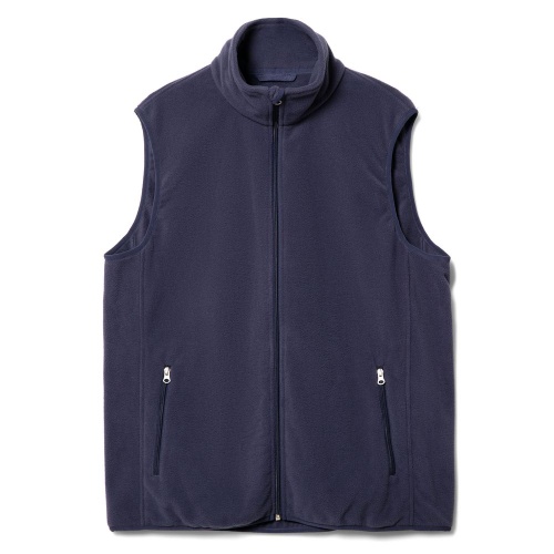 Жилет флисовый унисекс Nesse, темно-синий Жилет флисовый унисекс Nesse, темно-синий