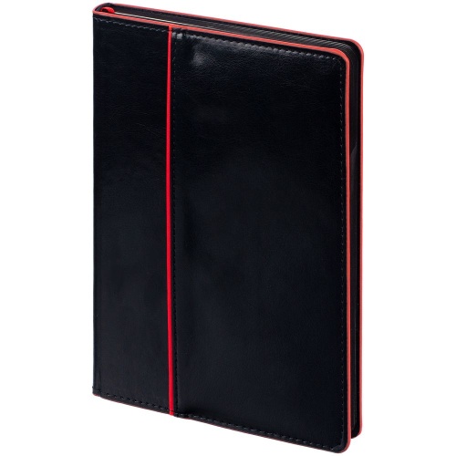 Ежедневник Alanis, недатированный, черный с красным фото 2 Ежедневник Alanis, недатированный, черный с красным фото 2