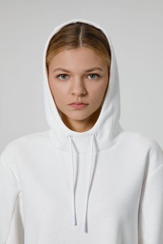 Худи унисекс Begi, молочно-белое фото 4 Худи унисекс Begi, молочно-белое фото 4