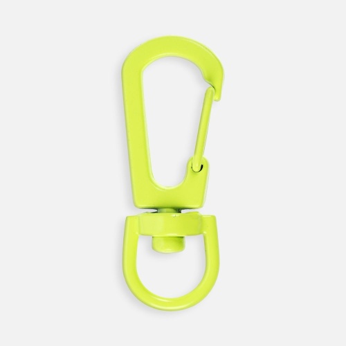 Застежка-карабин Snap Hook, S, желтый неон фото 2