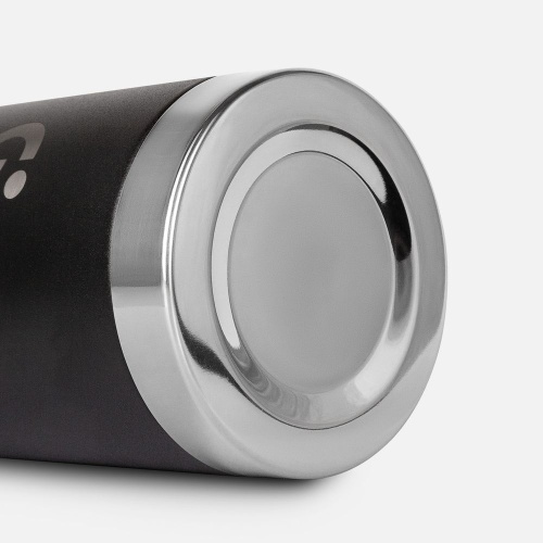 Термос Relaxika 1000 со стикерпаком, черный фото 4