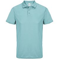 Рубашка поло унисекс Pitcher, голубая (морская волна)