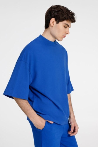 Футболка оверсайз унисекс T9, синяя фото 2