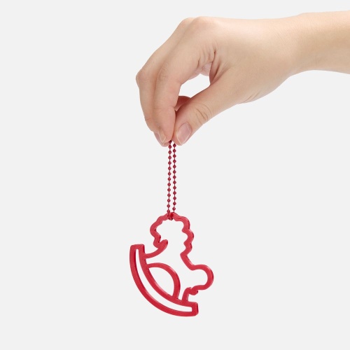 Подвеска «Лошадка-качалка», 3D-печать, красная фото 4