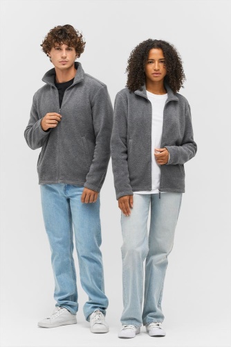 Куртка флисовая унисекс Nitro, серый меланж фото 7 Куртка флисовая унисекс Nitro, серый меланж фото 7