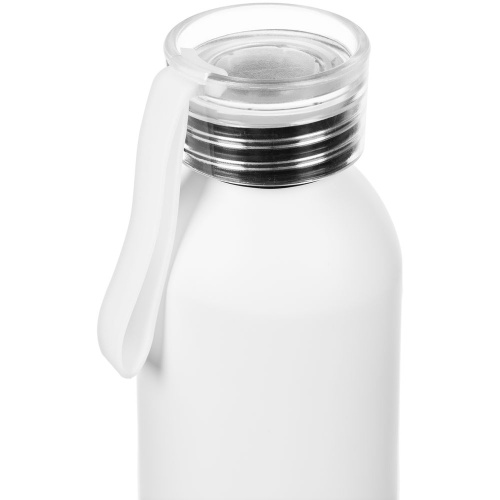 Бутылка для воды Brooke, матовая белая фото 2