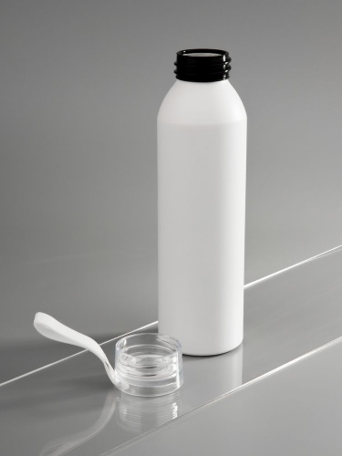 Бутылка для воды Brooke, матовая белая фото 3