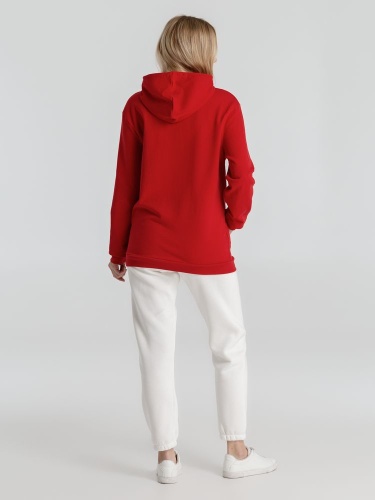Толстовка с капюшоном унисекс Hoodie, красная фото 16