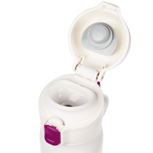 Термобутылка One Touch, белая фото 2 Термобутылка One Touch, белая фото 2