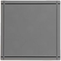 Лейбл из ПВХ Dzeta, L, серый