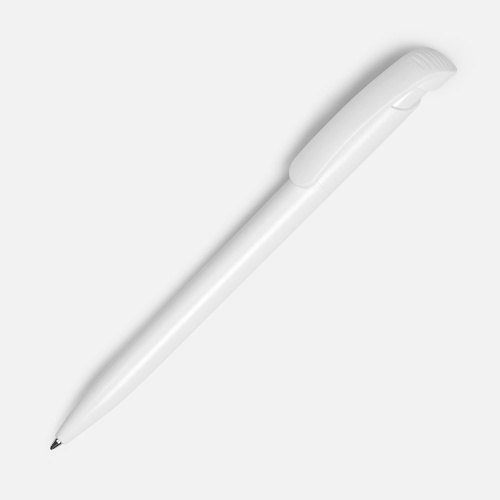 Ручка шариковая Clear Solid, белая фото 2