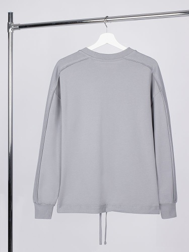 Свитшот унисекс Vozduh, светло-серый фото 2