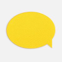 Наклейка тканевая Lunga Bubble, M, желтая