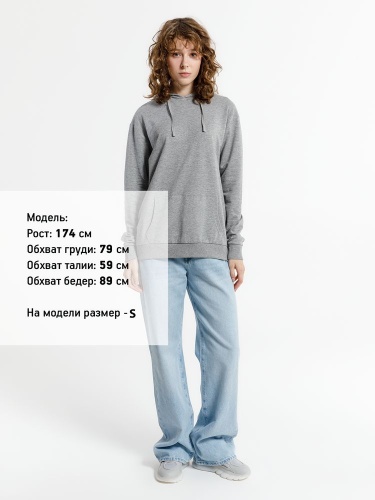 Худи унисекс Westray, серый меланж фото 5 Худи унисекс Westray, серый меланж фото 5