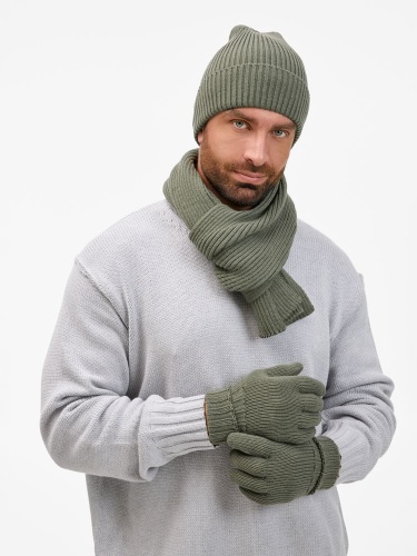 Шарф Catch Match, зеленый (полынь) фото 4