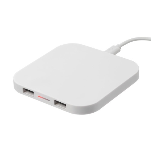 Беспроводное зарядное устройство Interra Plus, белое фото 9