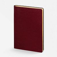 Ежедневник Nebraska Flex, недатированный, бордовый с золотистым