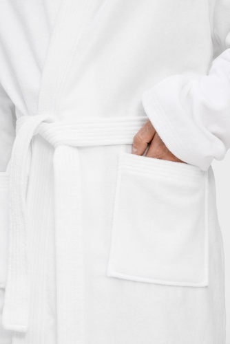 Халат махровый Aeris, белый фото 7 Халат махровый Aeris, белый фото 7