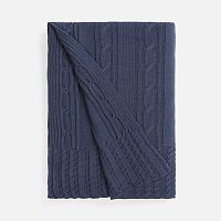 Плед Remitti, серо-синий (сланец)