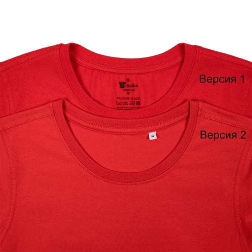 Футболка женская T-bolka Stretch Lady, красная фото 4