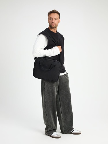 Сумка для ноутбука Delegate, черная фото 4