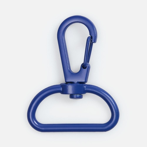 Застежка-карабин Snap Hook, L, синяя фото 2