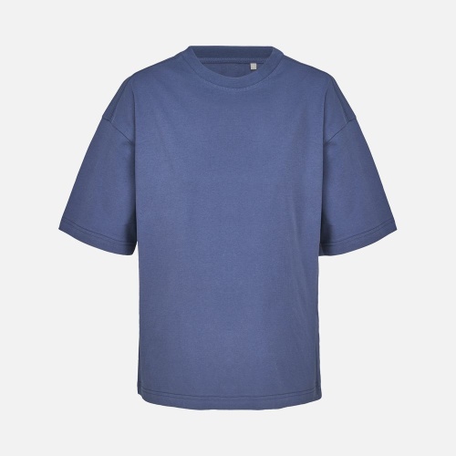 Футболка оверсайз женская Boxy Women, синяя (джинс) фото 2