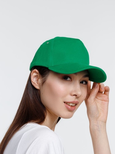 Бейсболка Standard, зеленая фото 4 Бейсболка Standard, зеленая фото 4