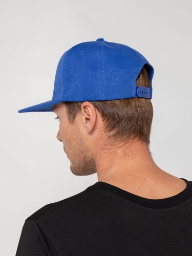 Бейсболка Snapback с прямым козырьком, ярко-синяя фото 9