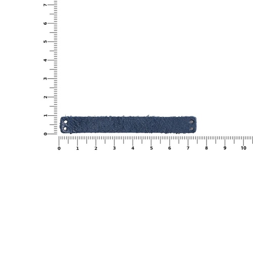 Лейбл кожаный Beta, XS, синий фото 4