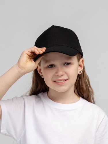 Бейсболка детская Standard Kids, черная фото 5