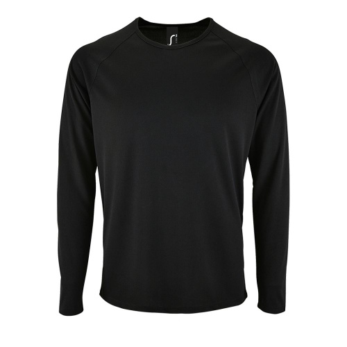 Футболка с длинным рукавом Sporty LSL Men, черная фото 2