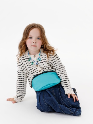 Детская поясная сумка Sonrisa, бирюзовая фото 3