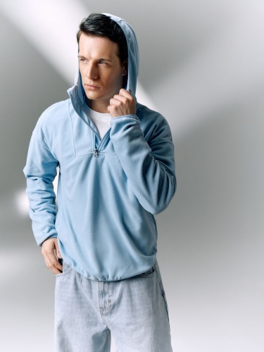 Анорак флисовый унисекс Fliska, голубой фото 6