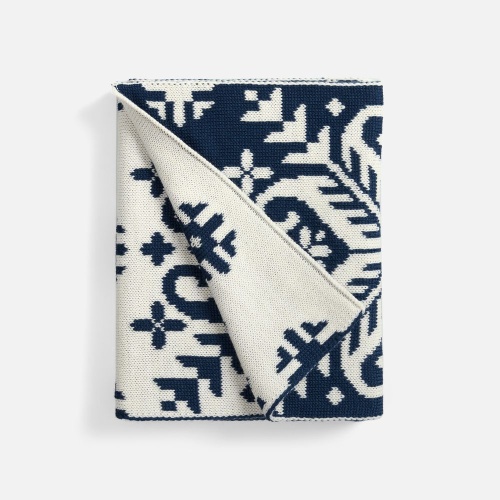 Шарф Wintertude M, синий с белым фото 2 Шарф Wintertude M, синий с белым фото 2