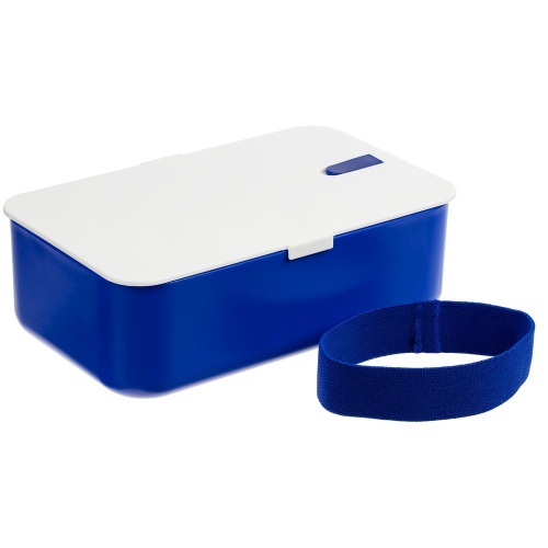 Ланчбокс Lunch Hour, белый с синим фото 2