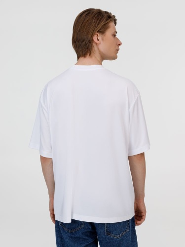 Футболка из бифлекса Morfiss, белая фото 7