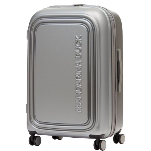 Чемодан Logoduck M, серебристый Чемодан Logoduck M, серебристый