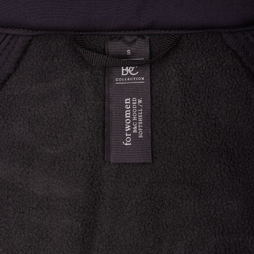 Куртка женская Hooded Softshell черная фото 9