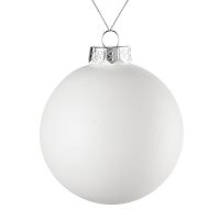 Оформительский шар Finery, 10 см, матовый белый