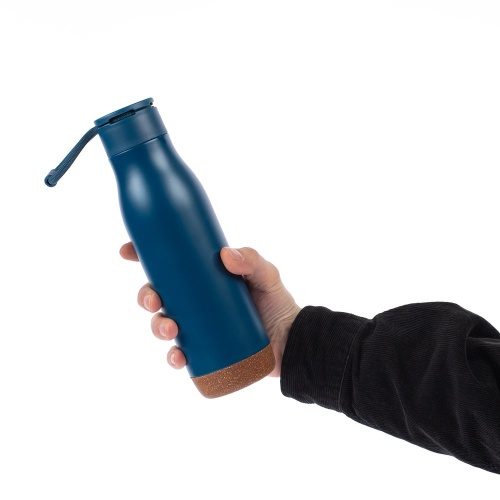 Термобутылка Steady, синяя фото 3 Термобутылка Steady, синяя фото 3