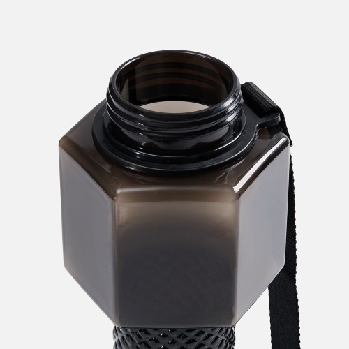 Бутылка для воды Hantelis, черная фото 3