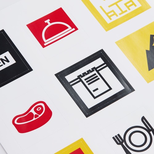 Стикерпак бумажный Industry, кафе фото 2