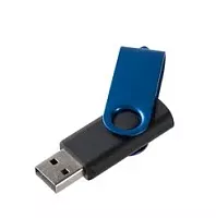 Флешка Swivel  64 Гб, черный, темно-синий