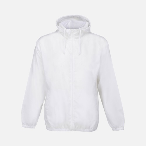 Ветровка унисекс Shield, белая фото 2