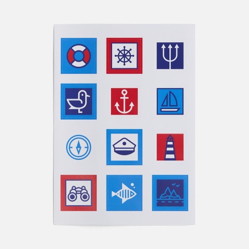 Стикерпак бумажный Industry, море Стикерпак бумажный Industry, море