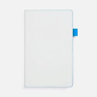 Ежедневник White Shall, недатированный, бело-голубой