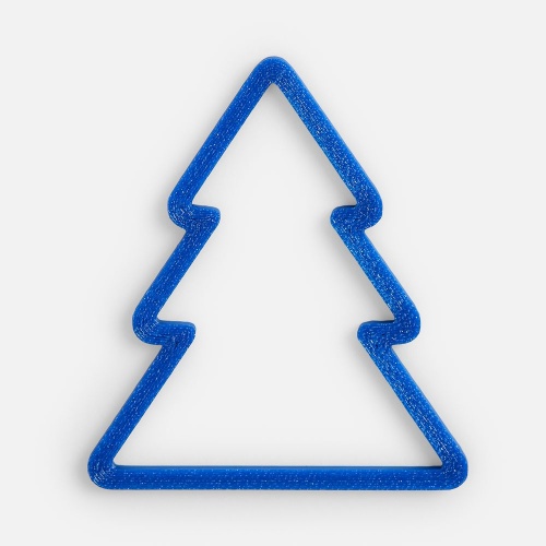 Подвеска «Елочка», 3D-печать, синяя фото 2