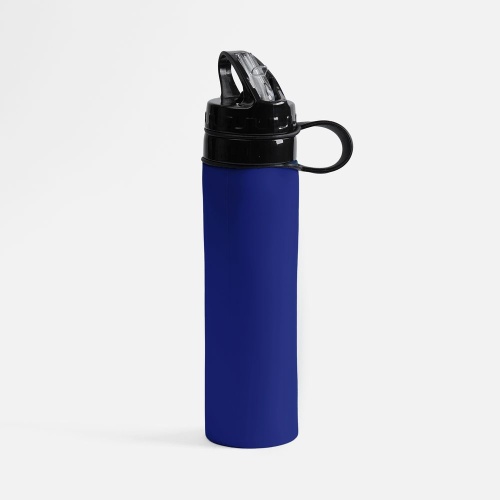 Складная бутылка для воды Langfossen, синяя фото 2 Складная бутылка для воды Langfossen, синяя фото 2